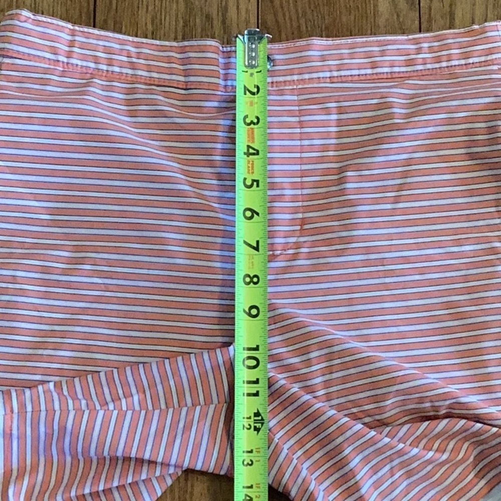Lands’End Lined sunset 7” Swim trunks Color- Orange Stripe ❗️NWT❗️ - Picture 14 of 15